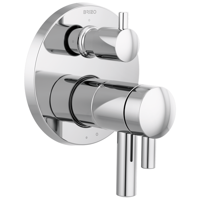 Brizo Brizo Odin: TempAssure Thermostatic Valve with Integrated 3-Function Diverter Trim