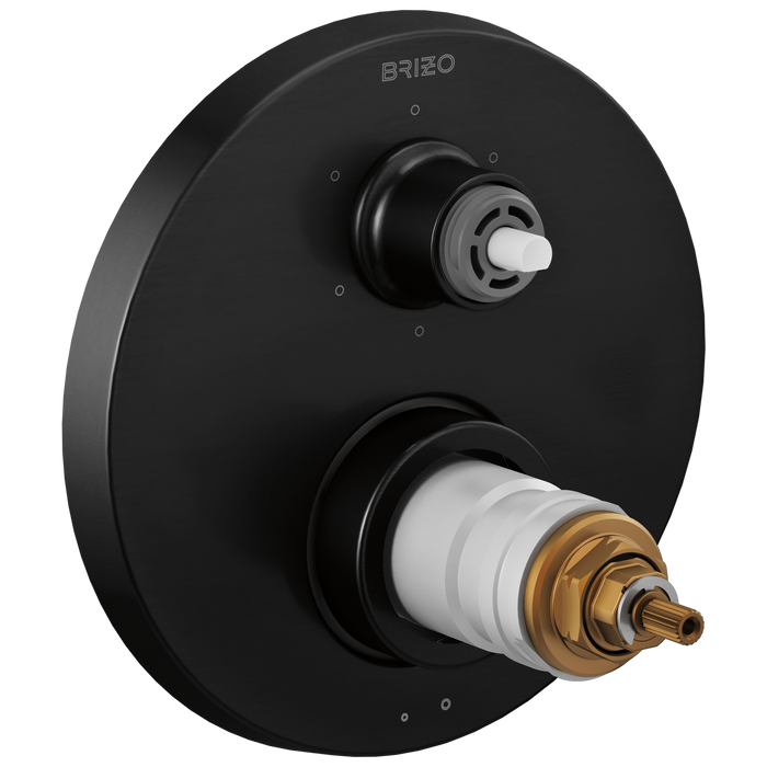 TempAssure Thermostatic Valve with 6-Function Diverter Trim - Less Handles
