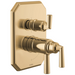Brizo Beauclere T75665 TempAssure Thermostatic Valve with Integrated 6-Function Diverter Trim - Polished Gold