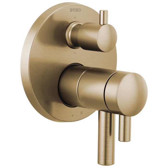 Brizo Brizo Odin: TempAssure Thermostatic Valve with Integrated 6-Function Diverter Trim