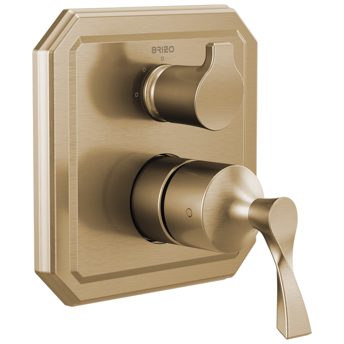 Brizo Brizo Virage: Pressure Balance Valve with Integrated 3-Function Diverter Trim