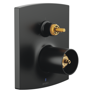 Brizo Kintsu: Pressure Balance Valve Trim with Integrated 6-Function Diverter Trim - Less Handles
