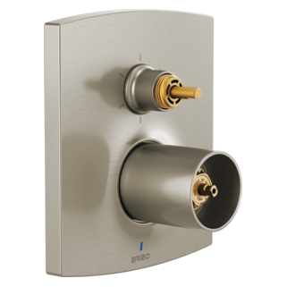 Brizo Kintsu: Pressure Balance Valve with Integrated 6-Function Diverter Trim - Less Handles