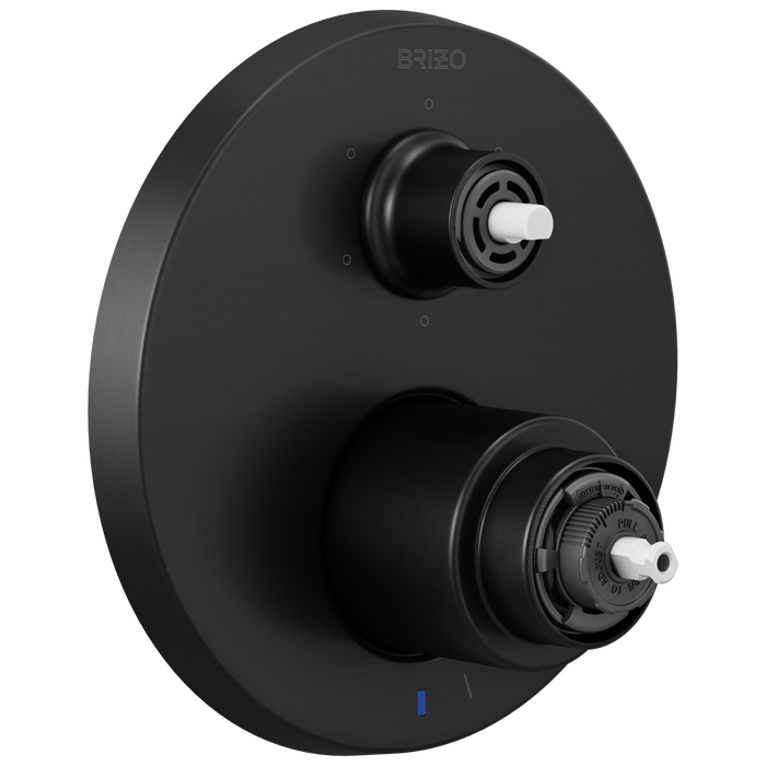 Pressure Balance Valve with Integrated 6-Function Diverter Trim - Less Handles