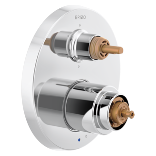 Brizo Odin: Pressure Balance Valve with Integrated 6-Function Diverter Trim - Less Handles