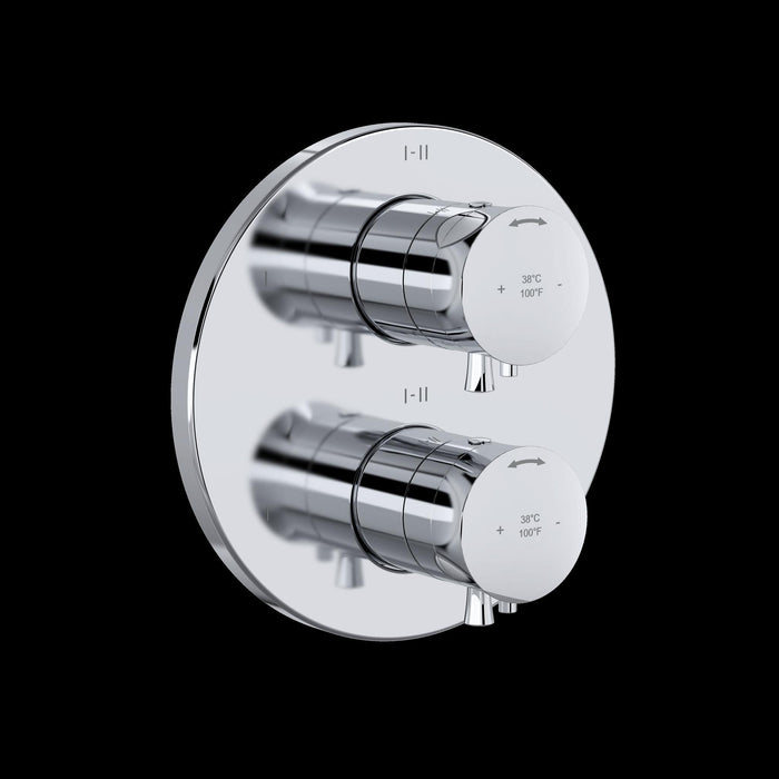 Riobel TEDTM46 Edge 3/4" Therm & Pressure Balance Trim with 6 Functions