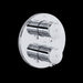 Riobel TEDTM46 Edge 3/4" Therm & Pressure Balance Trim with 6 Functions