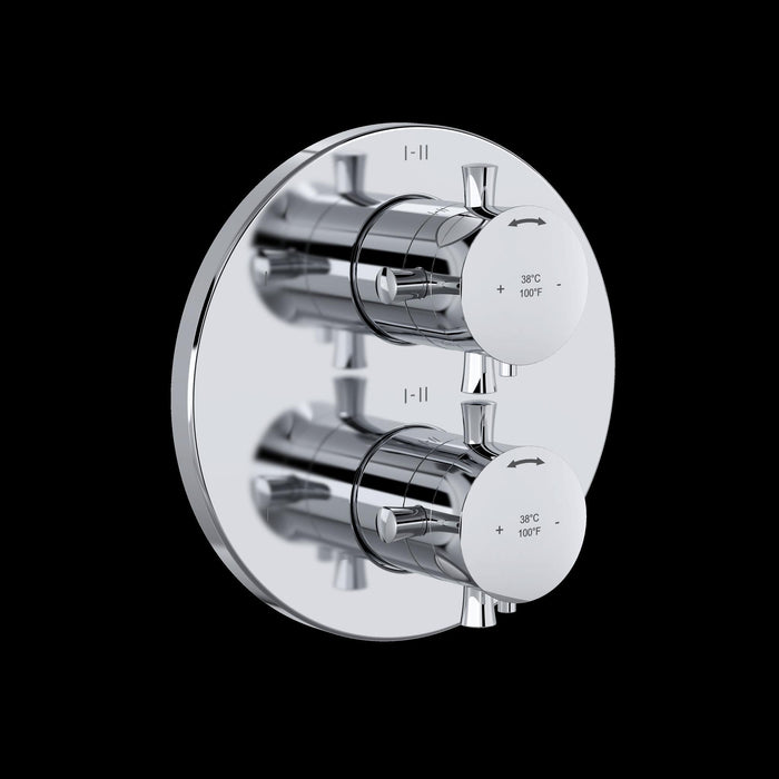 Riobel TEDTM46 Edge 3/4" Therm & Pressure Balance Trim with 6 Functions