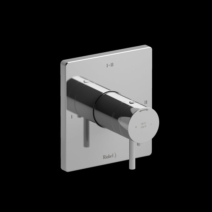 Riobel TPATQ23 Pallace 1/2" Therm & Pressure Balance Trim with 3 Functions