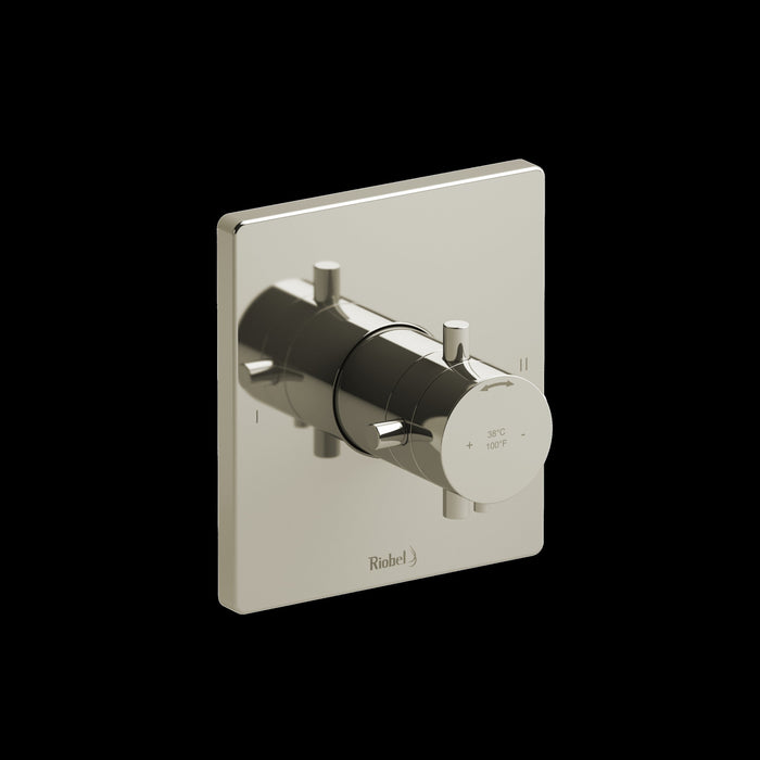 Riobel TPATQ44 Pallace 1/2" Therm & Pressure Balance Trim with 2 Functions