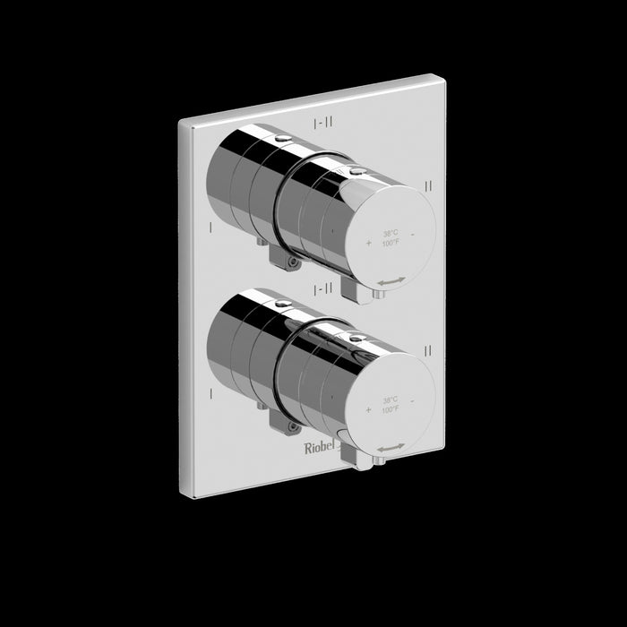 Riobel TPXTQ46 Paradox 3/4" Therm & Pressure Balance Trim with 6 Functions