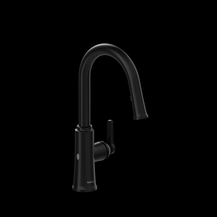 Riobel TTRD111 Trattoria Pull-Down Touchless Kitchen Faucet with C-Spout