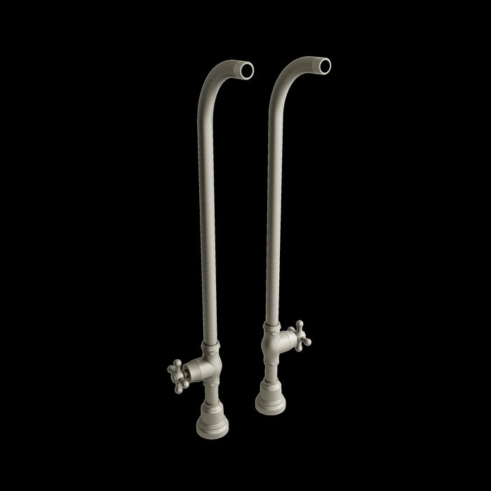 Riobel TU44 30" Floor Mount Riser Pair With Stop Valves