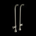 Riobel TU44 30" Floor Mount Riser Pair With Stop Valves