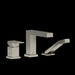 Riobel TUS16 Kubik 3-Hole Deck Mount Tub Filler Trim