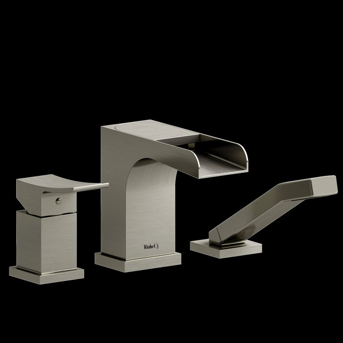 Riobel TZOOP16 Zendo 3-Hole Deck Mount Tub Filler Trim with Trough