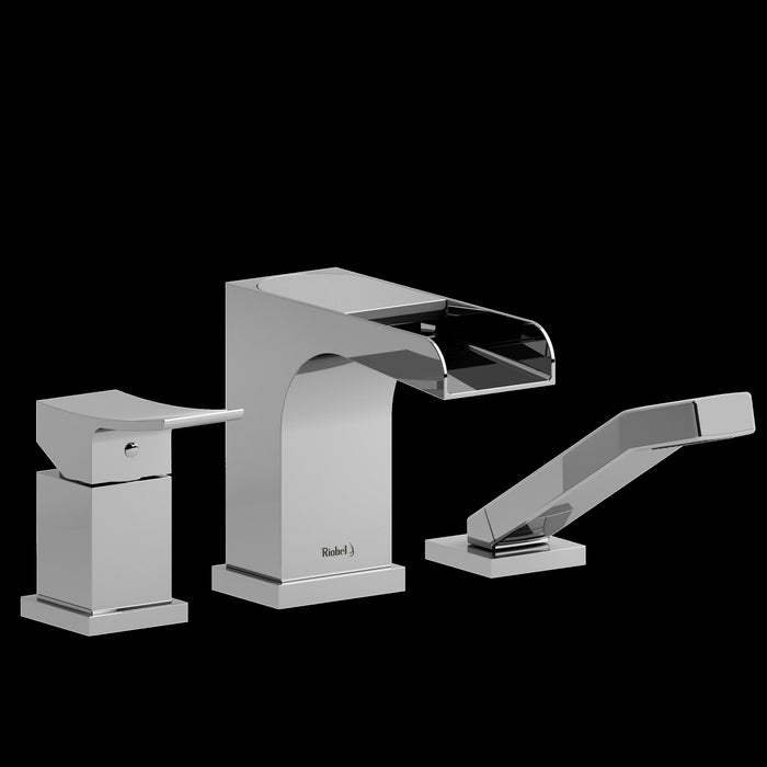 Riobel TZOOP16 Zendo 3-Hole Deck Mount Tub Filler Trim with Trough