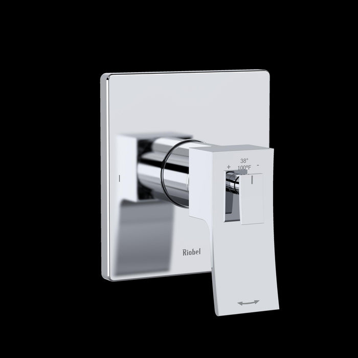 Riobel TZOTQ44 Zendo 1/2" Therm & Pressure Balance Trim with 2 Functions