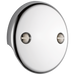 Delta U2693-PK Universal Showering Components Overflow Plate - 2 Hole Tub Drain