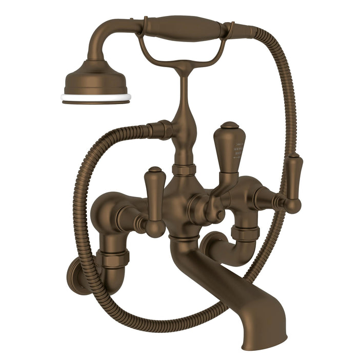 Perrin & Rowe U.3006 Georgian Era Exposed Wall Mount Tub Filler