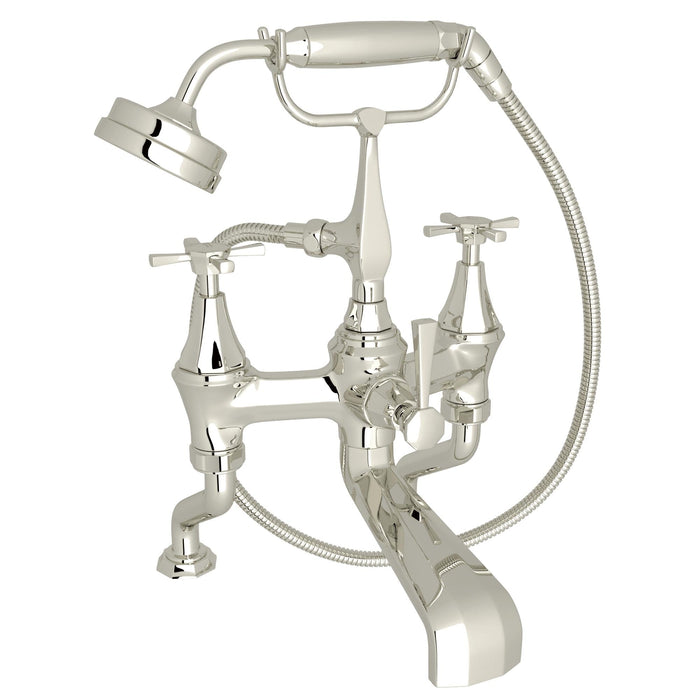 Perrin & Rowe U.3101 Deco Exposed Deck Mount Tub Filler