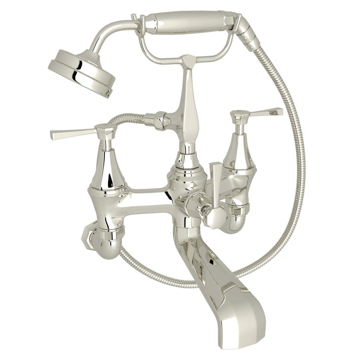 Perrin & Rowe U.3110 Deco Exposed Wall Mount Tub Filler