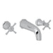 Perrin & Rowe U.3171 Deco Wall Mount Lavatory Faucet