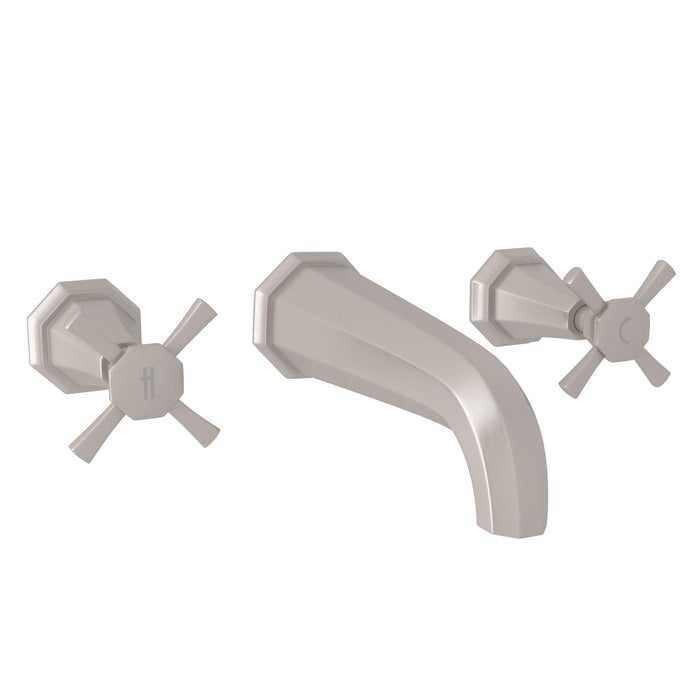 Perrin & Rowe U.3171 Deco Wall Mount Lavatory Faucet