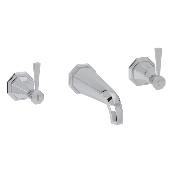 Perrin & Rowe U.3178 Deco Wall Mount Tub Filler