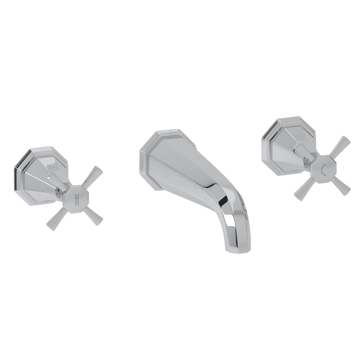 Perrin & Rowe U.3179 Deco Wall Mount Tub Filler