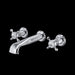 Perrin & Rowe U.3561 Edwardian Wall Mount Lavatory Faucet With U-Spout