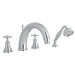 Perrin & Rowe U.3649 Georgian Era 4-Hole Deck Mount Tub Filler with C-Spout