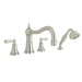 Perrin & Rowe U.3747 Georgian Era 4-Hole Deck Mount Tub Filler with Column Spout