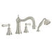 Perrin & Rowe U.3747 Georgian Era 4-Hole Deck Mount Tub Filler with Column Spout