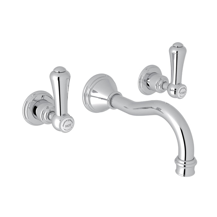 Perrin & Rowe U.3793 Georgian Era Wall Mount Lavatory Faucet