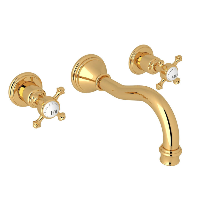 Perrin & Rowe U.3794 Georgian Era Wall Mount Lavatory Faucet