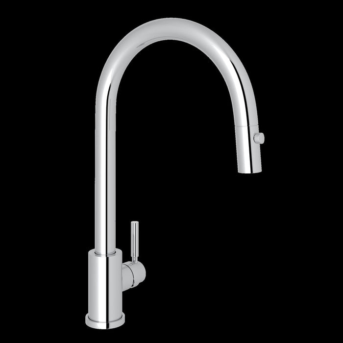 Perrin & Rowe U.4044 Holborn Pull-Down Kitchen Faucet with C-Spout