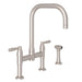 Perrin & Rowe U.4279 Holborn Bridge Kitchen Faucet with U-Spout and Side Spray