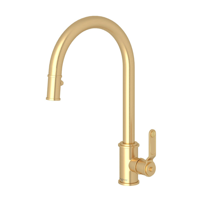 Perrin & Rowe U.4544 Armstrong Pull-Down Kitchen Faucet with C-Spout