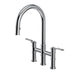 Perrin & Rowe U.4549 Armstrong Pull-Down Bridge Kitchen Faucet with C-Spout