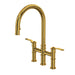 Perrin & Rowe U.4549 Armstrong Pull-Down Bridge Kitchen Faucet with C-Spout
