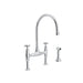Perrin & Rowe U.4718 Georgian Era Bridge Kitchen Faucet With Side Spray