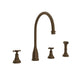 Perrin & Rowe U.4735 Georgian Era Two Handle Kitchen Faucet With Side Spray