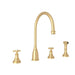 Perrin & Rowe U.4735 Georgian Era Two Handle Kitchen Faucet With Side Spray
