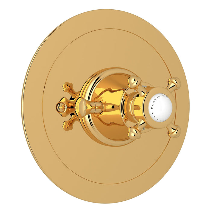 Perrin & Rowe U.5786 Georgian Era 3/4" Round Thermostatic Trim Without Volume Control