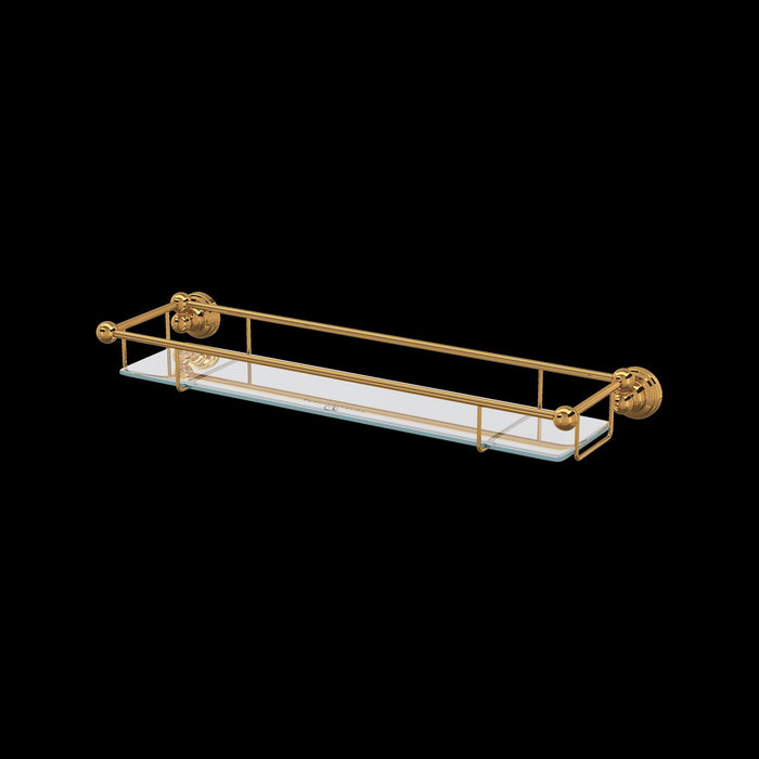 Perrin & Rowe U.6953 Edwardian Wall Mount Tempered Glass Vanity Shelf
