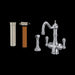 Perrin & Rowe U.KIT1570 Edwardian Two Handle Filter Kitchen Faucet Kit With Side Spray