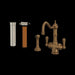 Perrin & Rowe U.KIT1570 Edwardian Two Handle Filter Kitchen Faucet Kit With Side Spray