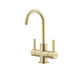Franke Universal Double Handle Hot and Cold Water Filtration Faucet - Gold