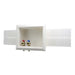 Uponor LF5930500 Washing Machine Outlet Box, ProPEX Collection, Brass, Chrome-Plated